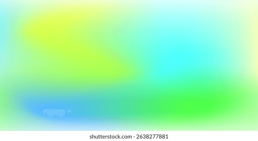 Light blue and green pastel colored gradient background. Abstract spring season blurry vector texture. Nature gradation pattern. Aesthetic bg. Vector soft horizontal backdrop for poster, header.