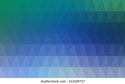Light blue, green Pattern. Seamless triangular template. Geometric sample. Repeating routine with triangle shapes. Seamless texture for your design. Pattern can be used for background.