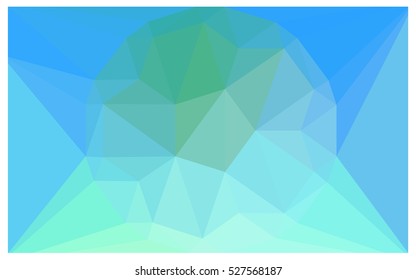 Light Blue Green Pattern. Seamless triangular template. Geometric sample. Repeating routine with triangle shapes. Seamless texture for your design. Pattern can be used for background.