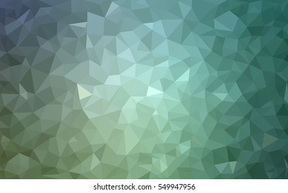 Light Blue Green Pattern. Seamless triangular template. Geometric sample. Repeating routine with triangle shapes. Seamless texture for your design. Pattern can be used for background.