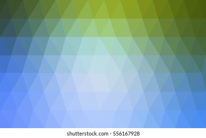 Light Blue Green Pattern. Seamless triangular template. Geometric sample. Repeating routine with triangle shapes. Seamless texture for your design. Pattern can be used for background.