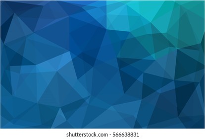 Light Blue Green Pattern. Seamless triangular template. Geometric sample. Repeating routine with triangle shapes. Seamless texture for your design. Pattern can be used for background.