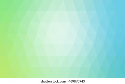 Light blue, green polygon abstract background. A sample with polygonal shapes. The textured pattern can be used for background.