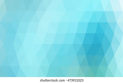 Light blue, green polygon abstract background. Glitter abstract illustration with an elegant design. The template can be used as a background for cell phones.