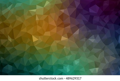 Light blue, green polygon abstract background. Shining illustration, which consist of triangles. Brand-new design for your business.