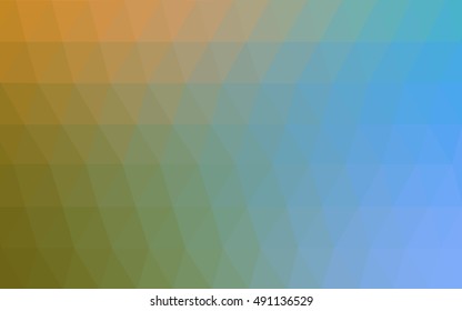 Light blue, green polygon abstract pattern. Shining illustration, which consist of triangles. The textured pattern can be used for background.