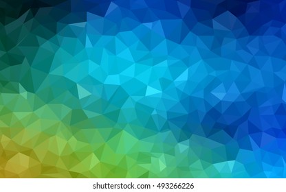 Light blue, green polygon abstract template. A completely new color illustration in a vague style. A new texture for your design.