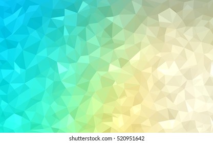 Light blue, green polygon abstract background. Colorful illustration in abstract style with gradient. The elegant pattern can be used as part of a brand book.