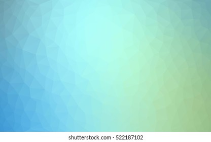 Light blue, green polygon abstract background. Glitter abstract illustration with an elegant design. The template can be used as a background for cell phones.