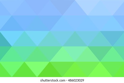 Light blue, green polygonal background. A sample with polygonal shapes. The polygonal design can be used for your web site.
