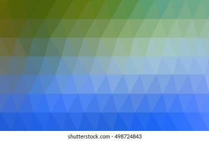 Light blue, green polygonal background. An elegant bright illustration with gradient. Brand-new style for your business design.