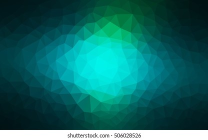 Light blue, green polygonal background. A vague abstract illustration with gradient. Brand-new design for your business.
