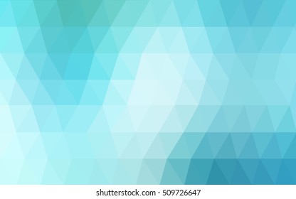 Light blue, green polygonal background. Colorful illustration in abstract style with gradient. The template can be used as a background for cell phones.