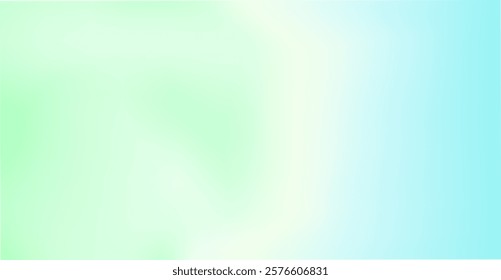 Light blue and green smooth transition of colors . Abstract style gradient with soft color combination. Vector illustration.