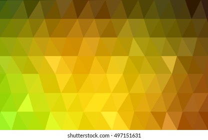 Light blue, green triangle mosaic pattern. A completely new color illustration in a vague style. The best triangular design for your business.