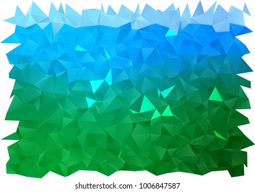 Light Blue, Green vector abstract polygonal background. A completely new color illustration in a vague style. A new texture for your design.