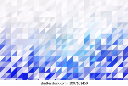 Light Blue, Green vector abstract colorful background, which consist of triangles. Pattern with colored triangles on white background.
