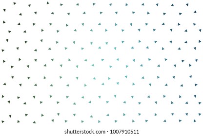 Light Blue, Green vector abstract colorful background, which consist of triangles. Pattern with colored triangles on white background.
