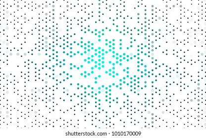 Light Blue, Green vector abstract pattern with circles. Geometry template for your business design. Background with colored spheres.