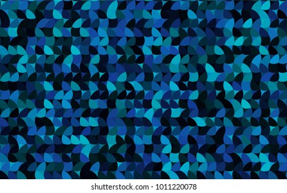 Light Blue, Green vector abstract pattern with circles.