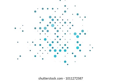 Light Blue, Green vector abstract pattern with circles. Geometry template for your business design. Background with colored spheres.
