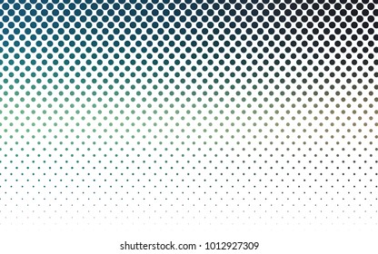 Light Blue, Green vector abstract pattern with circles. Geometry template for your business design. Background with colored spheres.