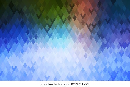 Light Blue, Green vector abstract textured polygonal background. Blurry rectangular design. The pattern with repeating rectangles can be used for background.