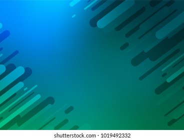 Light Blue, Green vector abstract doodle pattern. A vague abstract illustration with doodles in Indian style. A completely new template for your business design.