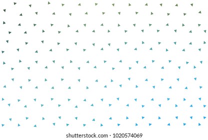 Light Blue, Green vector abstract colorful background, which consist of triangles. Pattern with colored triangles on white background.