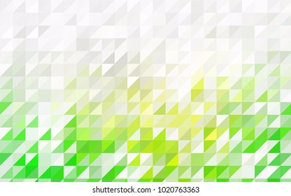 Light Blue, Green vector abstract colorful background, which consist of triangles. Pattern with colored triangles on white background.