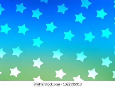 Light Blue, Green vector abstract doodle pattern. Colorful abstract illustration with lines in Asian style. A completely new design for your business.