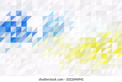 Light Blue, Green vector abstract colorful background, which consist of triangles. Pattern with colored triangles on white background.