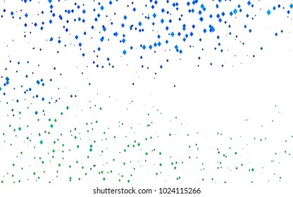 Light Blue, Green vector abstract textured polygonal background. Blurry rectangular design. The pattern with repeating rectangles can be used for background.