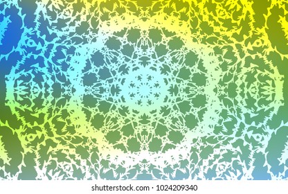Light Blue, Green vector abstract doodle background. An elegant bright illustration with lines drawn by child in Natural style. Brand-new style for your business design.
