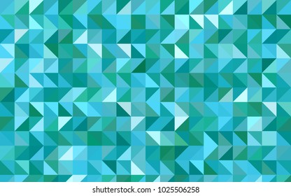 Light Blue, Green vector abstract mosaic pattern. Modern geometrical abstract illustration with gradient. The polygonal design can be used for your web site.