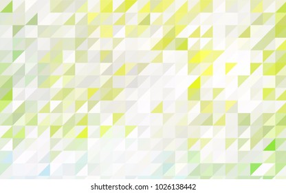 Light Blue, Green vector abstract colorful background, which consist of triangles. Pattern with colored triangles on white background.