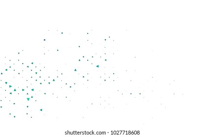 Light Blue, Green vector abstract colorful background, which consist of triangles. Pattern with colored triangles on white background.