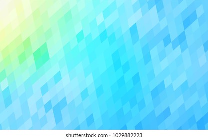 Light Blue, Green vector abstract textured polygonal background. Blurry rectangular design. The pattern with repeating rectangles can be used for background.