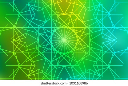 Light Blue, Green vector abstract doodle template. Brand-new colored illustration in blurry style with doodles drawn by child. Hand painted design for web, wrapping, wallpaper.