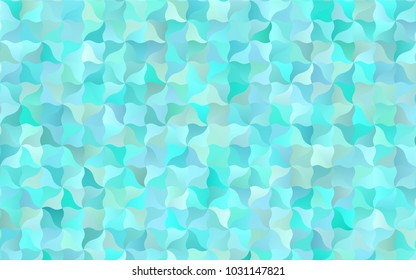 Light Blue, Green vector abstract cambered pattern. A sample with blurred shapes. A completely new design for your business.