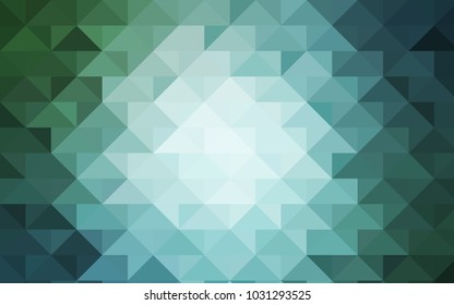 Light Blue, Green vector abstract polygonal template. A sample with polygonal shapes. The completely new template can be used for your brand book.