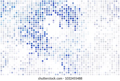 Light Blue, Green vector abstract pattern with circles. Geometry template for your business design. Background with colored spheres.