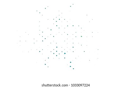 Light Blue, Green vector abstract colorful background, which consist of triangles. Pattern with colored triangles on white background.