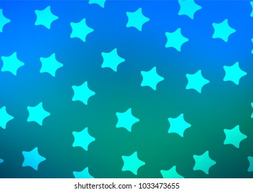 Light Blue, Green vector abstract doodle background. Creative illustration in blurred style with doodles and Zen tangles. Brand-new design for your business.