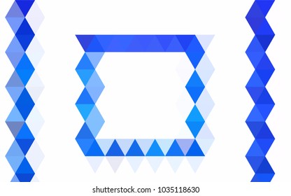Light Blue, Green vector abstract polygonal template. Geometric illustration in Origami style with gradient.  The completely new template can be used for your brand book.