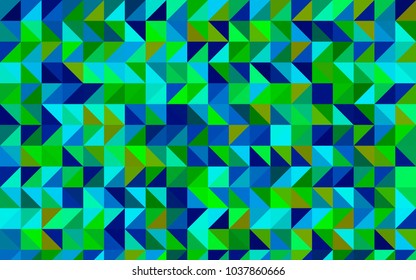 Light Blue, Green vector abstract polygonal background. Brand-new colored illustration in blurry style with gradient. A new texture for your design.