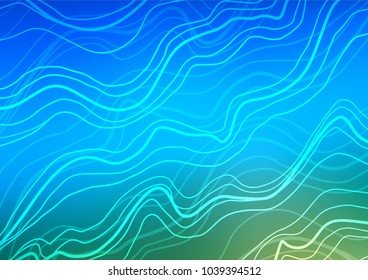 Light Blue, Green vector abstract doodle template. Modern geometrical abstract illustration with doodles. The elegant pattern can be used as a part of a brand book.