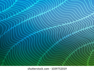 Light Blue, Green vector abstract doodle background. Geometric doodle illustration in Origami style with gradient. A completely new design for your business.