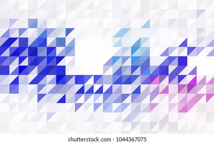 Light Blue, Green vector abstract colorful background, which consist of triangles. Pattern with colored triangles on white background.