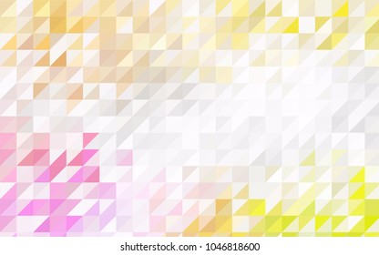 Light Blue, Green vector abstract colorful background, which consist of triangles. Pattern with colored triangles on white background.